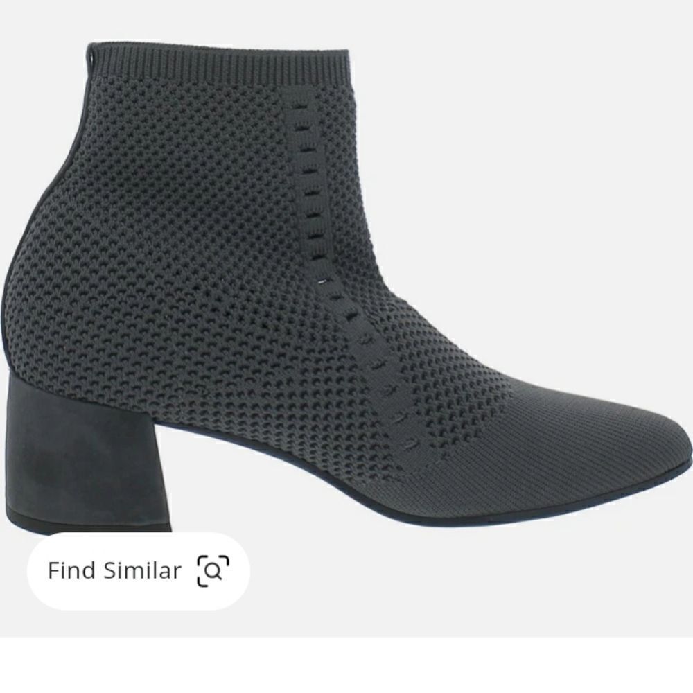 Eileen Fisher Vero Cudio Honey stretch knit fabric ankle boot Brown size 7 NWT
